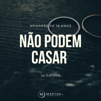 Menores de 16 ano não podem casar