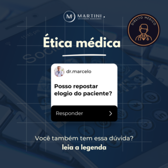 Direito médico: repost de elogios de pacientes