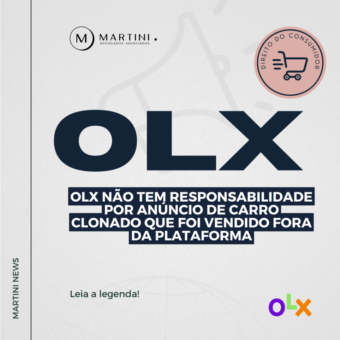 OLX não tem responsabilidade por anúncio de carro clonado que foi vendido fora da plataforma