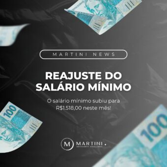 Reajuste do salário mínimo: o valor subiu para R$ 1.518,00