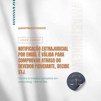 Notificação extrajudicial por email é válida para comprovar atraso do devedor fiduciante, decide STJ