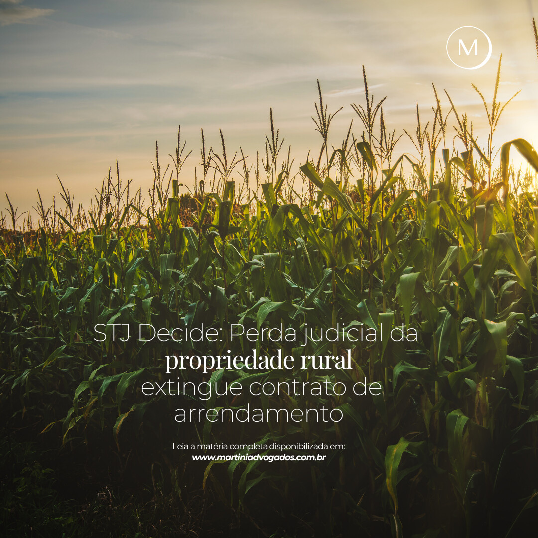 STJ decide: perda judicial da propriedade rural extingue contrato de arrendamento